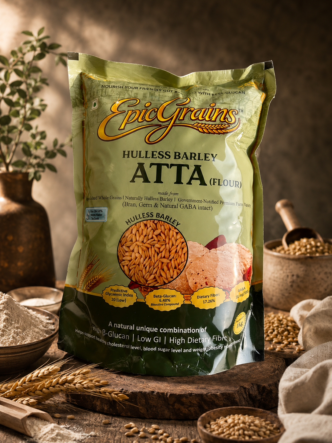 Hulless Barley Atta
